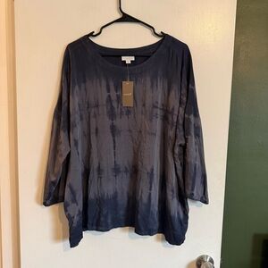 NWT J. Jill tie dye flowy lightweight blouse size XLP